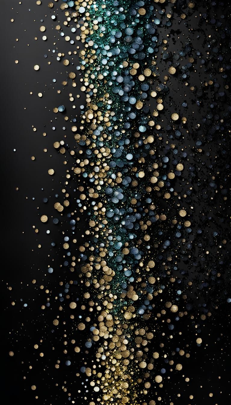 A stunning gold and blue aesthetic wallpaper designed for iPhones, featuring a glittery background that evokes a cozy fall landscape. This free download from pafwallpapers.com enhances your phone