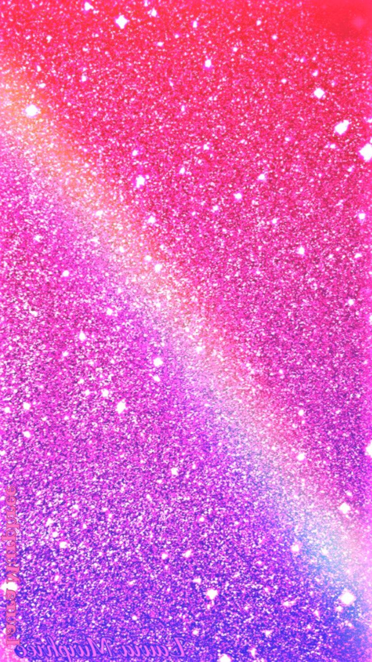A sparkling pink glitter wallpaper designed for iPhones, featuring a cozy aesthetic that elevates your phone